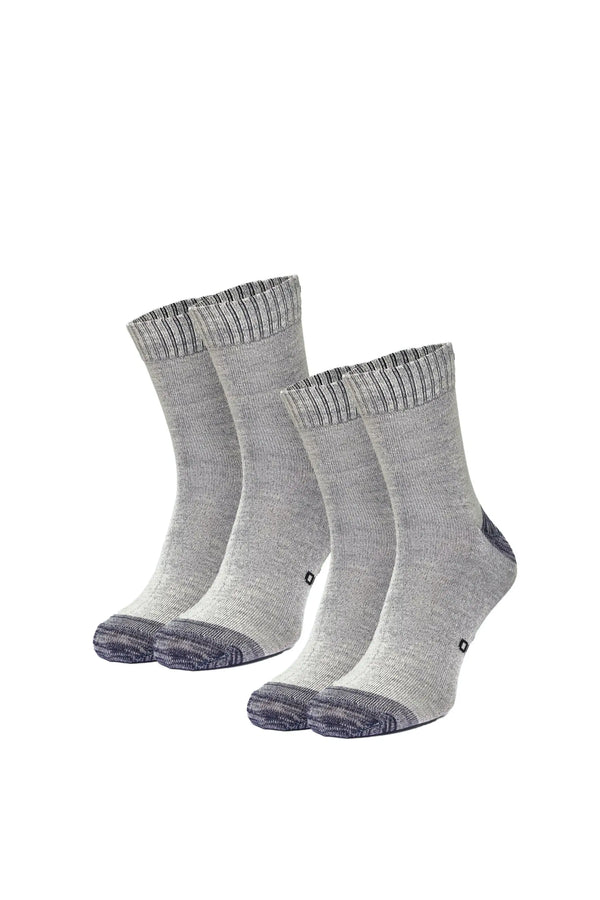 Laufsocken aus Merinowolle - (2er-Pack) Wolkenschwarz
