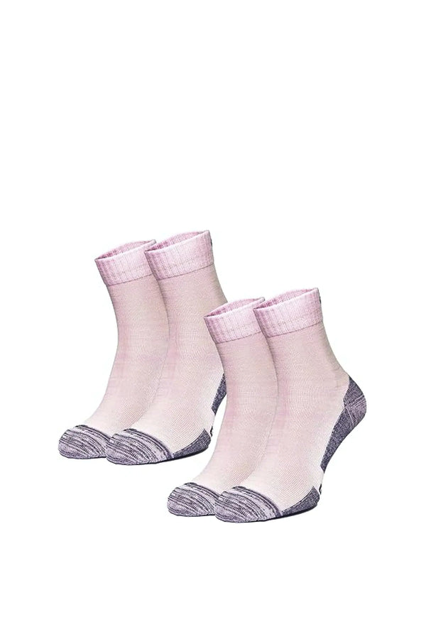 Laufsocken aus Merinowolle – (2er-Pack) Orchideengrau