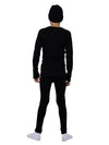Set Merino per Bambini Nero + Berretto Nero