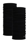 Merino Neck Gaiter 165 Black (Pack of 2)