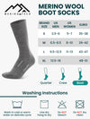 Wandersocken aus Merinowolle - (3er-Pack) Anthrazit