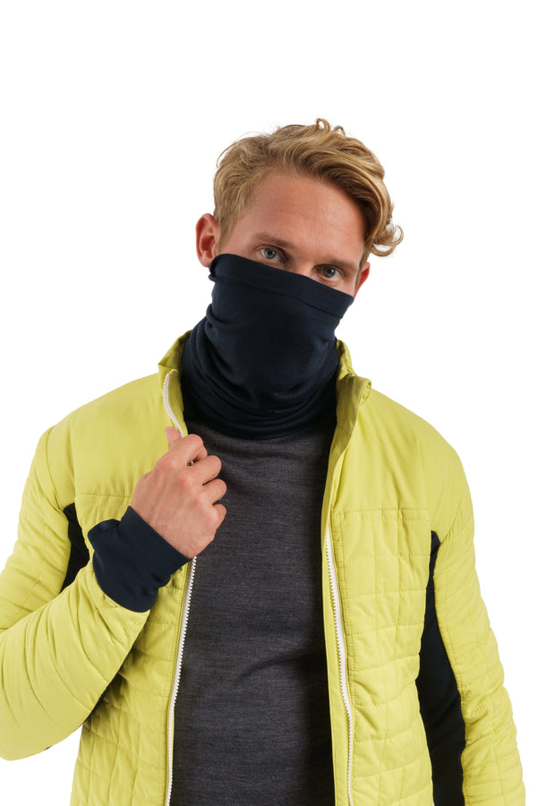 Merino Halstuch 165 Marine
