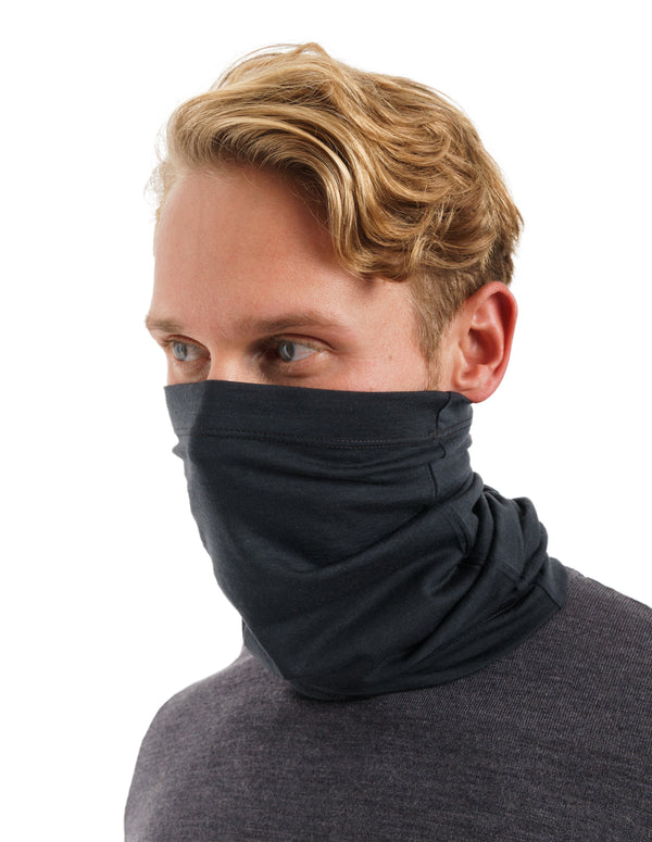 Merino Halstuch 165 Anthrazitgrau