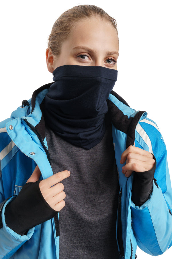 Merino Halstuch 165 Marine