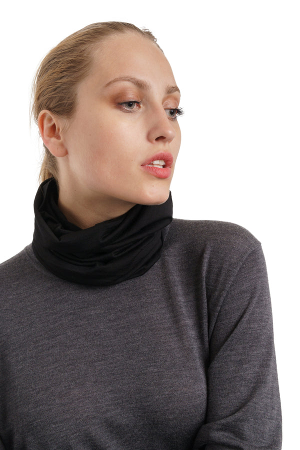 Merino Halstuch 165 Schwarz