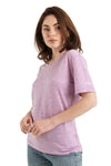 Damen Merino T-Shirt 165 Lilac Heather | Rundhalsausschnitt (+Socken)