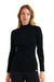 Women's Merino Half Zip Long Sleeve 320 Black