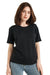 Damen Merino T-Shirt 165 Melange Schwarz | Rundhals
