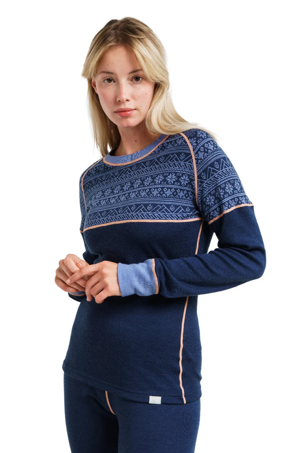 Damen Merino Long 250 Nordic Tale Berry