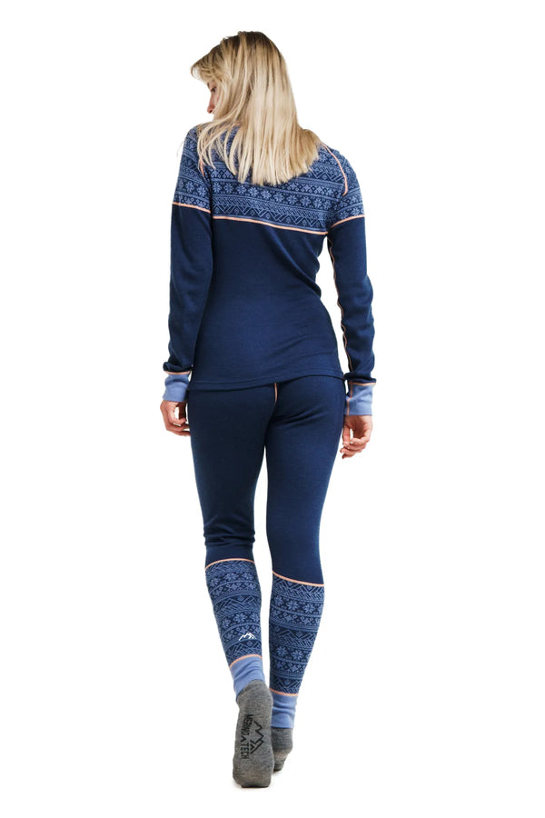Damen Merino Thermo-Set 250 Nordic Tale Berry