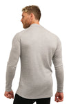 Men's Merino Half Zip Long Sleeve 320 Heather Gray