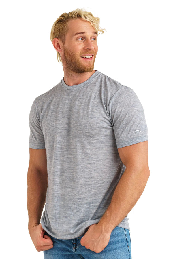 Men's Merino T-shirt 180 Melange Grey (+socks)