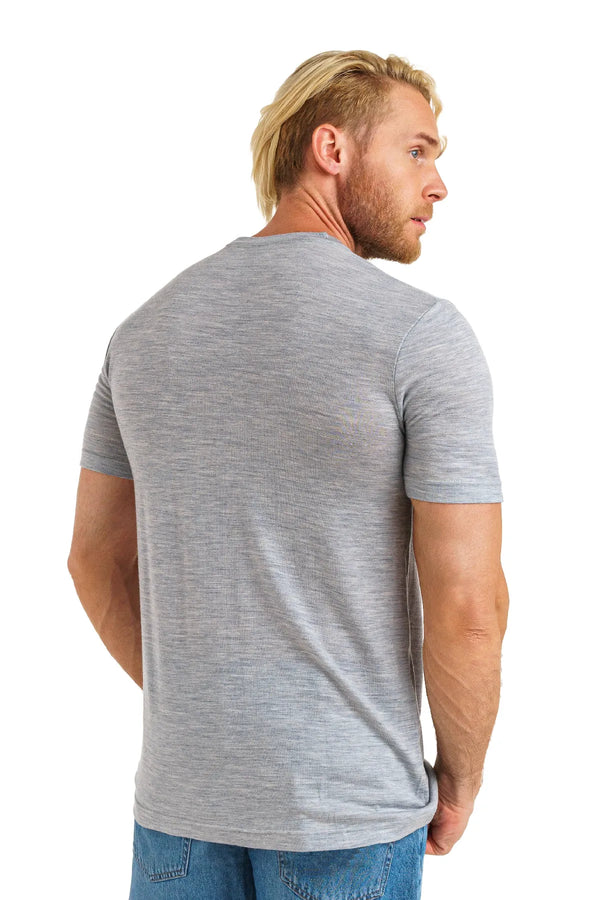 Men's Merino T-shirt 180 Melange Grey (+socks)