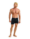 Herren-Boxershorts Merino 170, schwarz meliert (2er-Pack)
