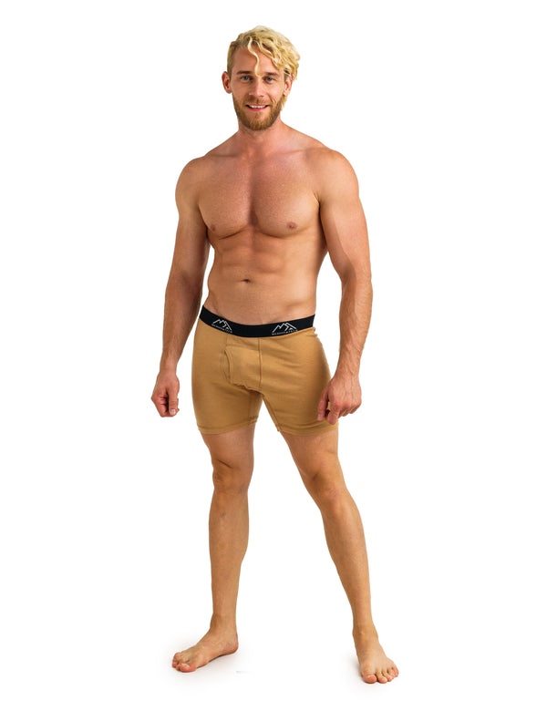 Men's Merino Boxers 170 Brief Camel (1 pack)