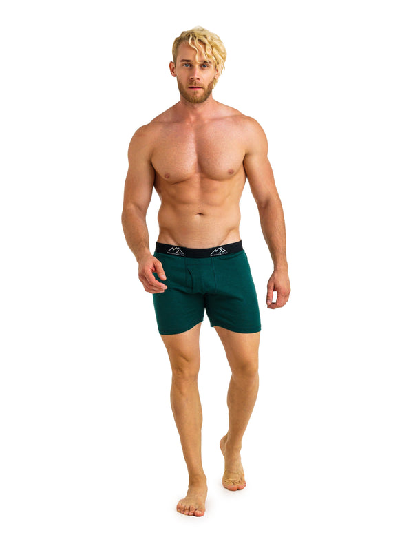 Men's Merino Boxers 170 Brief Forest Green (1 pack)