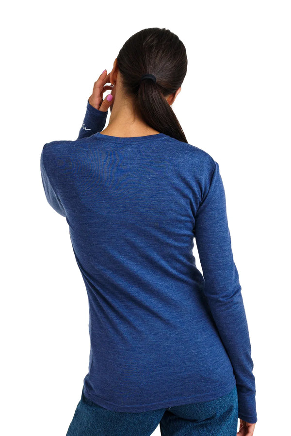 Women's Merino Long Sleeve 165 Windsor Blue