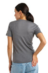 Damen Merino T-Shirt 165 Perfect Gray | Rundhals
