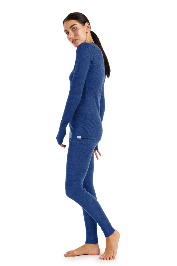 Damen Merino Thermo-Set 165 Windsor Blue