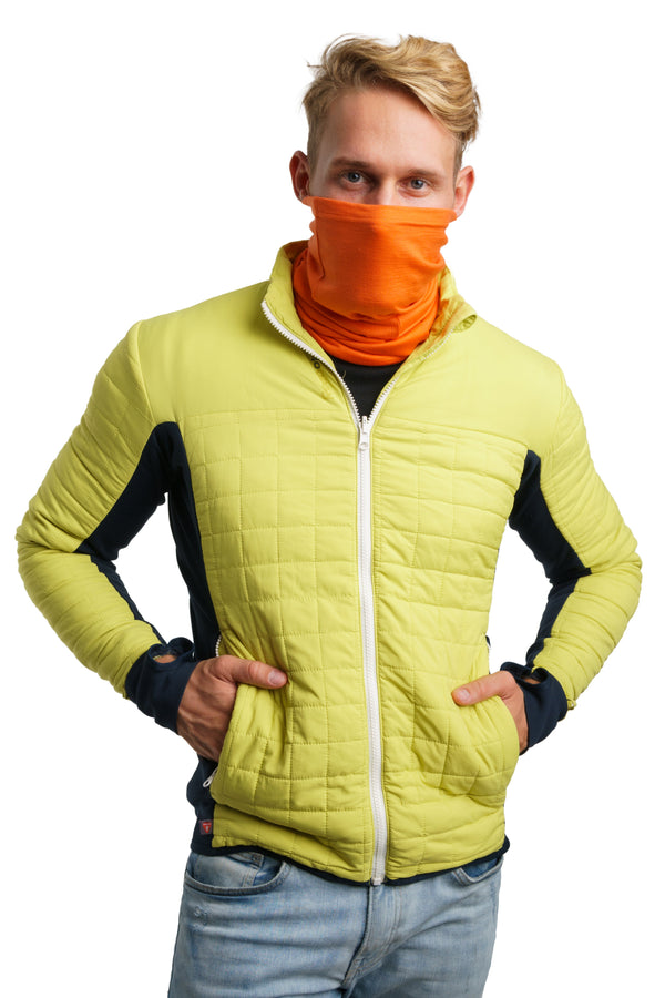 Herren Merino Halstuch 165 Tiger Orange