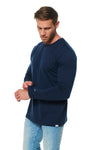 Herren Merino Langarmshirt 190 Dunkelmarine