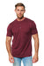 Henley-T-Shirt aus Merinowolle für Herren 170 Burgund