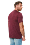 Henley-T-Shirt aus Merinowolle für Herren 170 Burgund