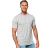 Henley-T-Shirt aus Merinowolle für Herren 170 Heathered Grey