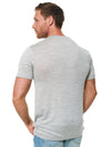 Henley-T-Shirt aus Merinowolle für Herren 170 Heathered Grey