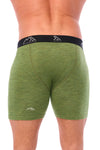 Herren Merino Boxershorts 170 Olivgrün (1er Pack)