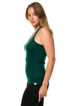 Women's Merino Wool Tank Top Forest Green