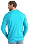 Herren Merino Langarmshirt 170 Aqua Blau