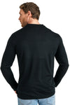 Herren Merino Langarmshirt 170 Schwarz