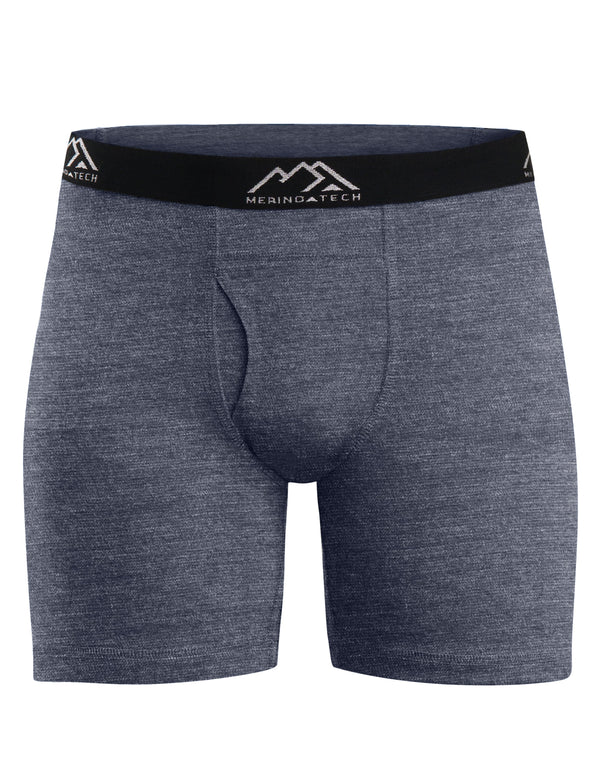 Herren Merino Boxershorts 170 Navy Grey (1er Pack)