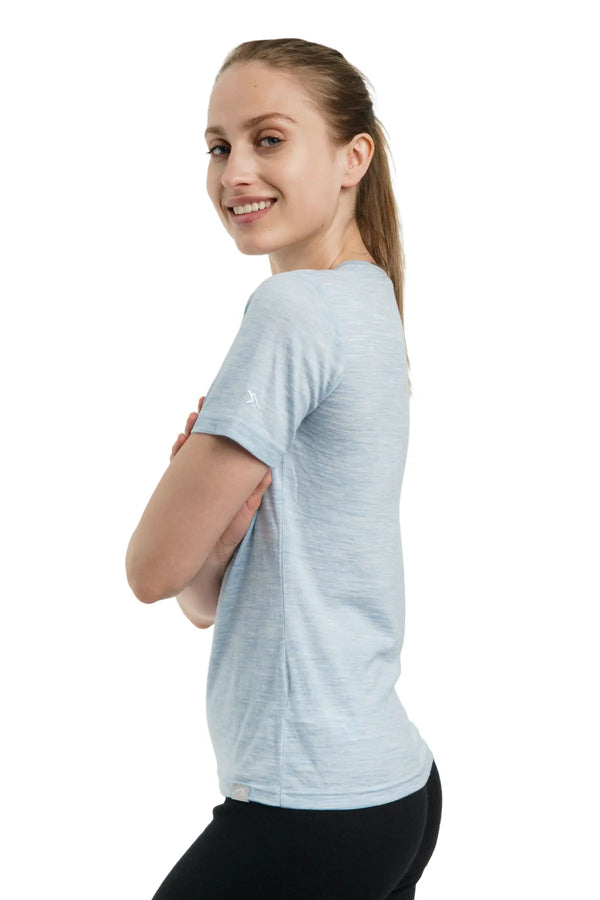 Damen Merino T-Shirt 165 Arctic | Rundhalsausschnitt (+Socken)