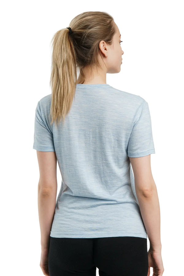Damen Merino T-Shirt 165 Arctic | Rundhalsausschnitt (+Socken)