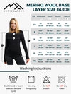 Damen Merino Langarmshirt 170 Anthrazit