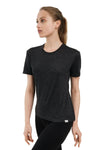 Damen Merino T-Shirt 165 Ebenholzgrau | Rundhals