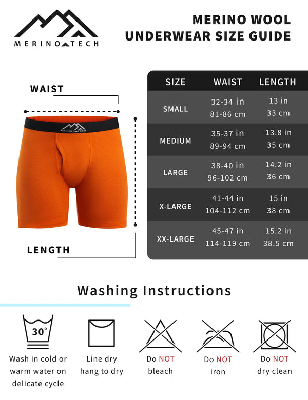 Herren Merino Boxershorts 170 Oatmeal (1er Pack)