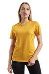 Damen Merino T-Shirt 165 Gold | Rundhals