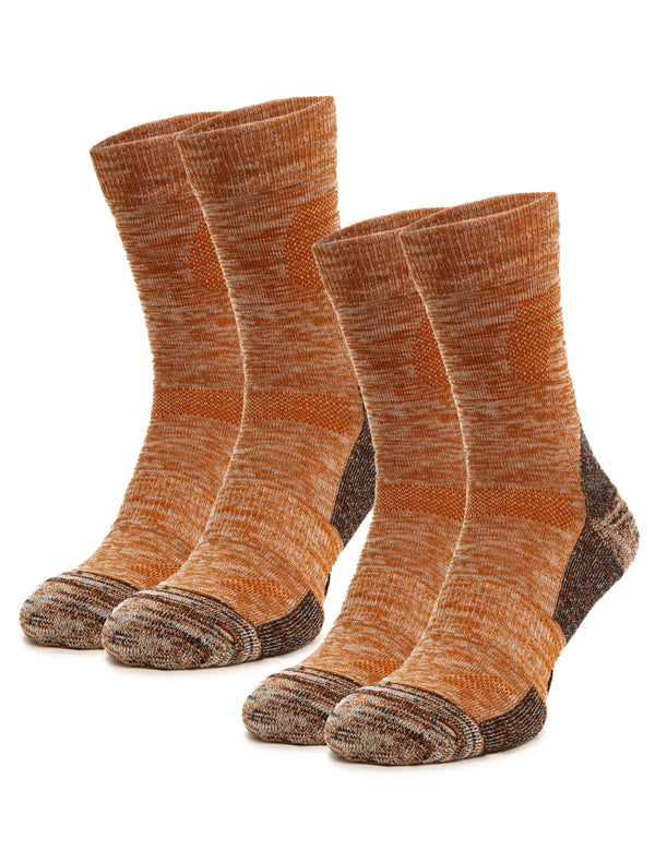 Wandersocken aus Merinowolle - (2er-Pack) Karamell