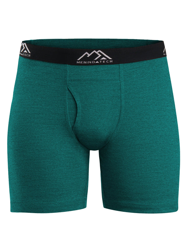 Herren Merino Boxershorts 170 Brief Waldgrün (1er Pack)