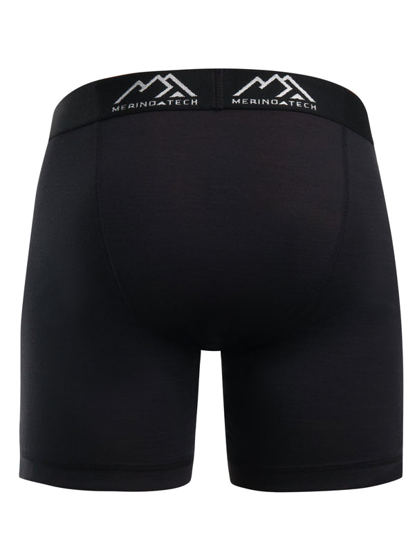 Herren Merino Boxershorts 170 Schwarz (1er Pack)