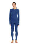Damen Merino Thermo-Set 165 Windsor Blue