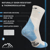 Wandersocken aus Merinowolle - (2er-Pack) Santorini