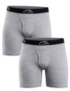 Herren-Boxershorts Merino 170 Heathered Grey (2er-Pack)