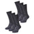 Merino Wool Hiking Socks - (Pack of 6) Charcoal Grey