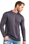 260 Merino Base Layer Langarmshirt Dark Charcoal – Herren