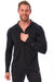 Men's Merino Half Zip Long Sleeve 165 Charcoal Grey