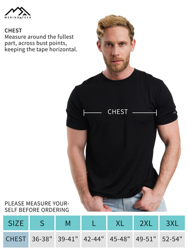Men's Merino T-shirt 180 Arctic Blue (+socks)